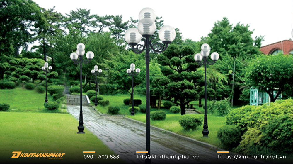 Đèn trang trí công viên hệ thống đèn chiếu sáng công viên trang trí thi công công viên