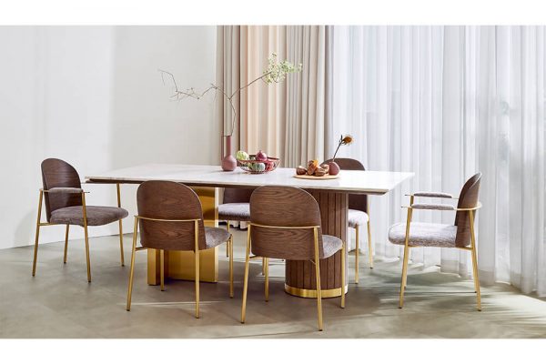 Bàn ăn valente 8 chỗ